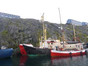 20130712 09 whale boats in Nuuk harbour